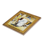 15イエス・キリストの十字架の道#2は十字を運びます タイル (側面)