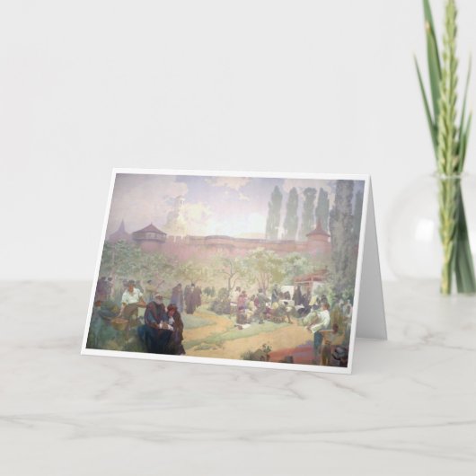 #15イバンチェスにおけるクラリスの聖書の印刷 カード (正面)