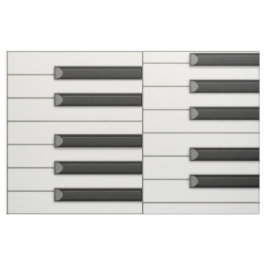 15インチピアノ鍵連続音楽キーボードの列 ファブリック
