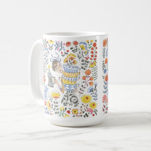 15インチOz Blossom Brew Mug コーヒーマグカップ (正面左)