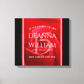 15エレガントバラ結婚記念日お祝い キャンバスプリント (正面)