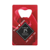 15エレガントバラ結婚記念日お祝い クレジットカード栓抜き (裏面)