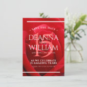 15エレガントバラ結婚記念日お祝い セーブザデート (スタンド正面)