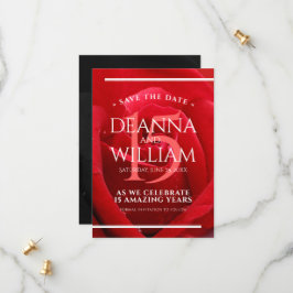 15エレガントバラ結婚記念日お祝い セーブザデート