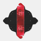 15エレガントバラ結婚記念日お祝い フェイバーボックス (折り畳みなし)