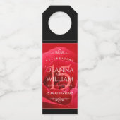 15エレガントバラ結婚記念日お祝い ボトルネックタグ (裏面)