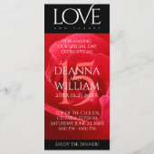 15エレガントバラ結婚記念日お祝い メニュー (裏面)