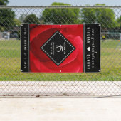 15エレガントバラ結婚記念日お祝い 横断幕 (インサイチュ)