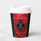 15エレガントバラ結婚記念日 紙コップ (裏面)