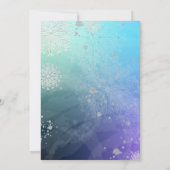 15エレガント位ファンシー誕生日キンセアニェラ 招待状 (裏面)