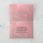 15エレガント日26日36バラ結婚記念日 サンキューカード (内部)