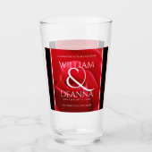 15エレガント日26日36バラ結婚記念日 タンブラーグラス (正面)