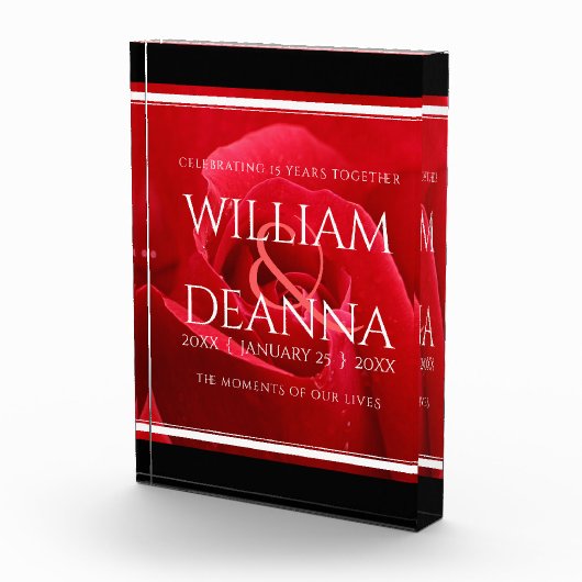 15エレガント日26日36バラ結婚記念日 フォトブロック (右)