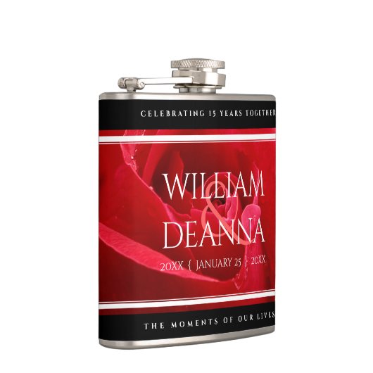 15エレガント日26日36バラ結婚記念日 フラスク (右)