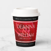 15エレガント日26日36バラ結婚記念日 紙コップ (裏面)