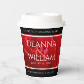 15エレガント日26日36バラ結婚記念日 紙コップ (正面)