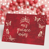 15エレガント誕生日XVアイノス金ゴールドレッドキンセアニラ セーブザデート