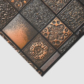 15エンボススタイル混合タイル茶色のオウム6 Decopage 薄葉紙 (詳細)