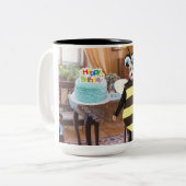 15オズマグ。ハッピーバースデー。ビードッグ ツートーンマグカップ (正面左)