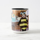 15オズマグ。ハッピーバースデー。ビードッグ ツートーンマグカップ (中央)