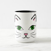 15オズ。コンボマグカップ – 子猫顔 マグカップ (中央)