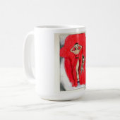 15オンスのコーヒーマグとマドモワゼルと猫 コーヒーマグカップ (正面左)