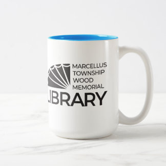 15オンス ビッグマグカップ 図書館ロゴ ブルー ツートーンマグカップ