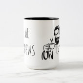 15オンス He Brews コーヒーマグ ツートーンマグカップ (中央)