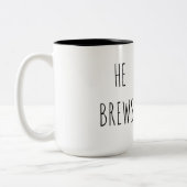 15オンス He Brews コーヒーマグ ツートーンマグカップ (左)