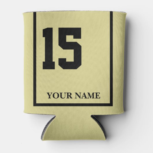 15カーキホースサドルブランケットカスタム 缶クーラー (正面)