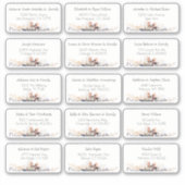 15シンプルの結婚ゲスト名アドレスSt シール (正面)