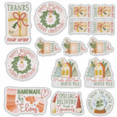 15スモールビジネス/手作りクリスマスパッケージ シール (正面)