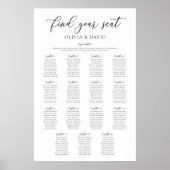 15テーブエレガントルが座席表を見つける ポスター (正面)