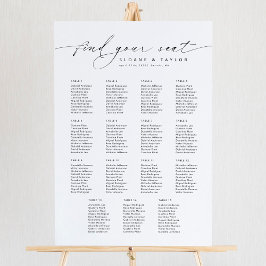 15テーブエレガントルが座席表を見つける ポスター