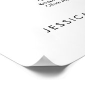 15テーブル私たちお気に入りのの人の座席図プラン ポスター (角)