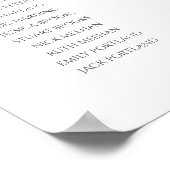 15テーブル結婚の座席表の私たちのお気に入りの人 ポスター (角)