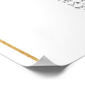 15テーブル金ゴールドアーチ座席表の検索 ポスター (角)