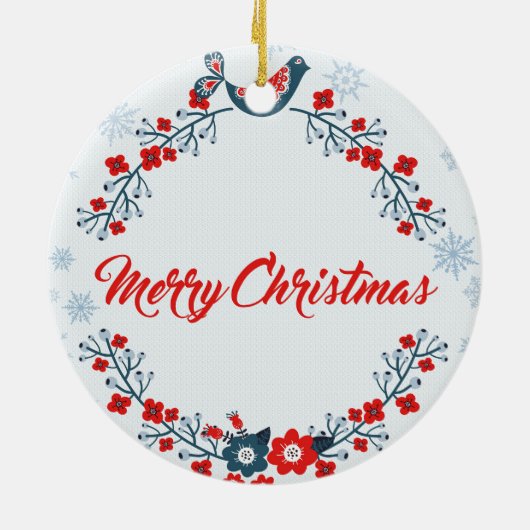 15ドル以下で記念撮影ギフトを作成 セラミックオーナメント (裏面)