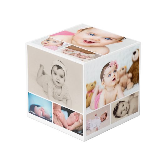 15パーソナライズされた写真テンプレート フォトキューブ (正面アングル)