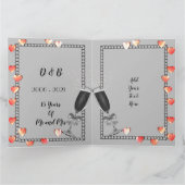 15パーソナライズされた年記念クリスタル・アニバーサリーカード カード (内部)