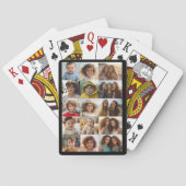 15フォトコラージグリッド – 黒い背景 トランプ (裏面)