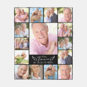 15フォトコラージュ永遠に私たちのハート フリースブランケット (正面)