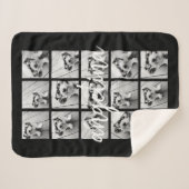 15フォトコラージュ – 背景色を編集できる シェルパブランケット (正面(横))