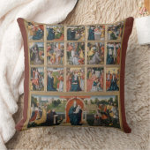 15ミステリー聖ロザリオヴァージンマリアイエス クッション (ブランケット)