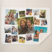 15モダン枚のコラージュ シェルパブランケット (正面(横))