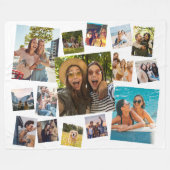 15モダン枚のコラージュ フリースブランケット (正面(横))