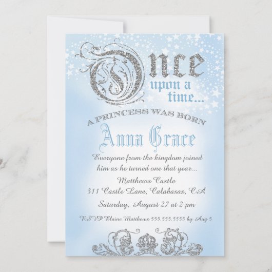 15ワンスアンアタイムプリンセスブルー 招待状 (裏面)