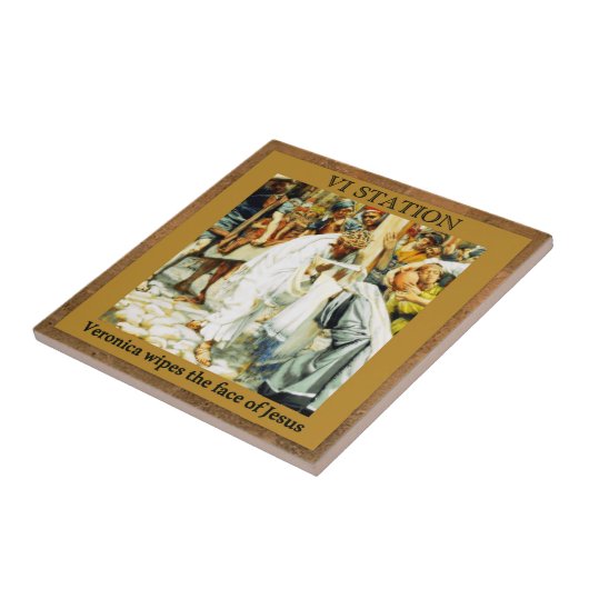 15ヴェロニカの十字架の道#6 タイル (側面)