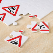 15三角形トラフィックシンボルや象徴 ジグソーパズル (側面)