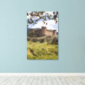 15世紀のアルブルカーキ公の城 キャンバスプリント (インサイチュ (ウッドフロア))